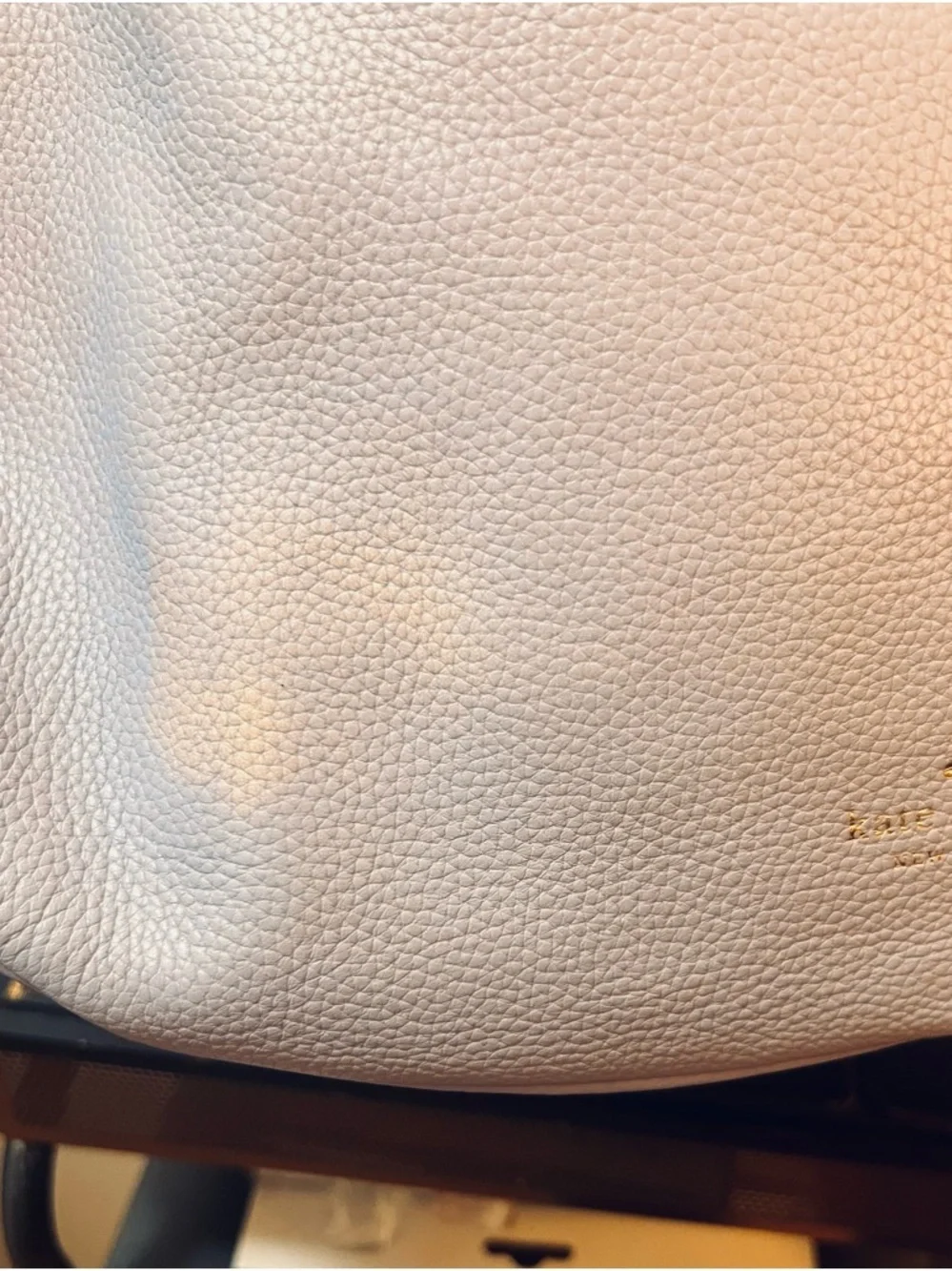 Kate Spade New York Lilac Leather Hobo Bag With Crossbody Strap
